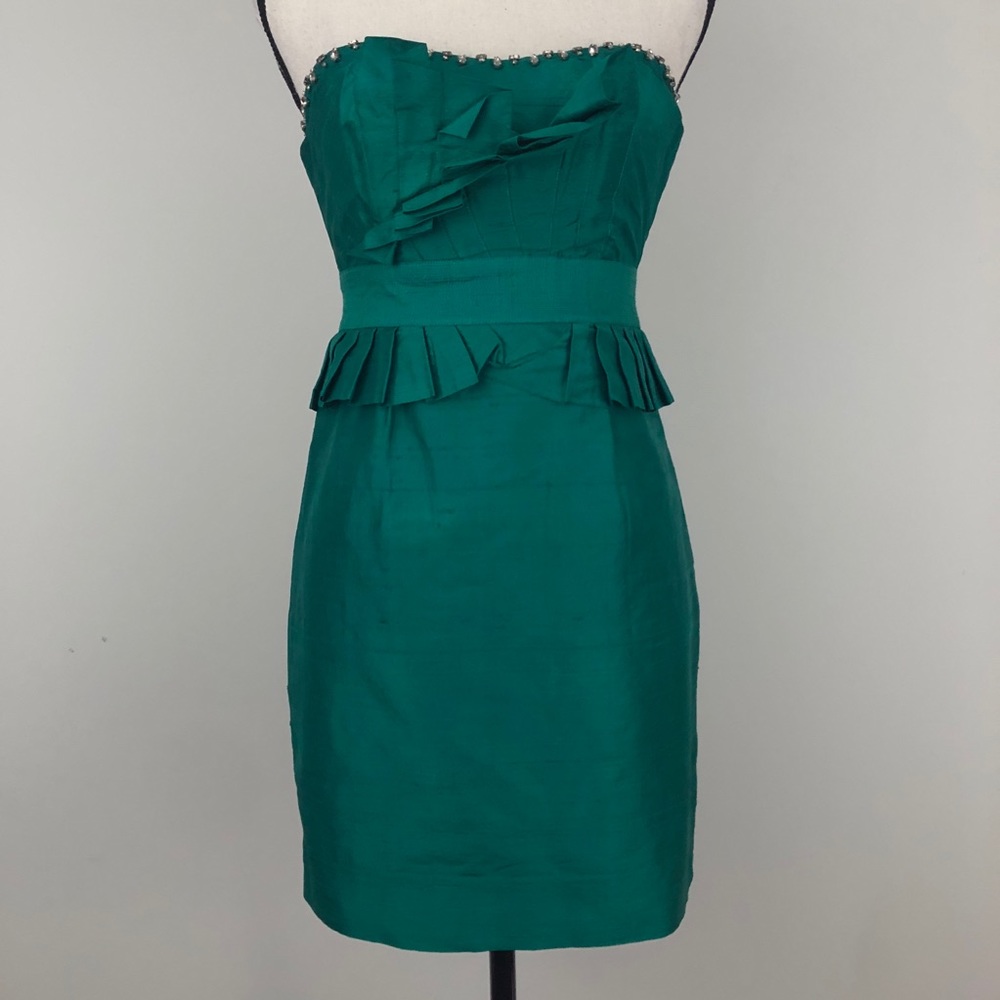 Phoebe Couture Strapless embellished Dress